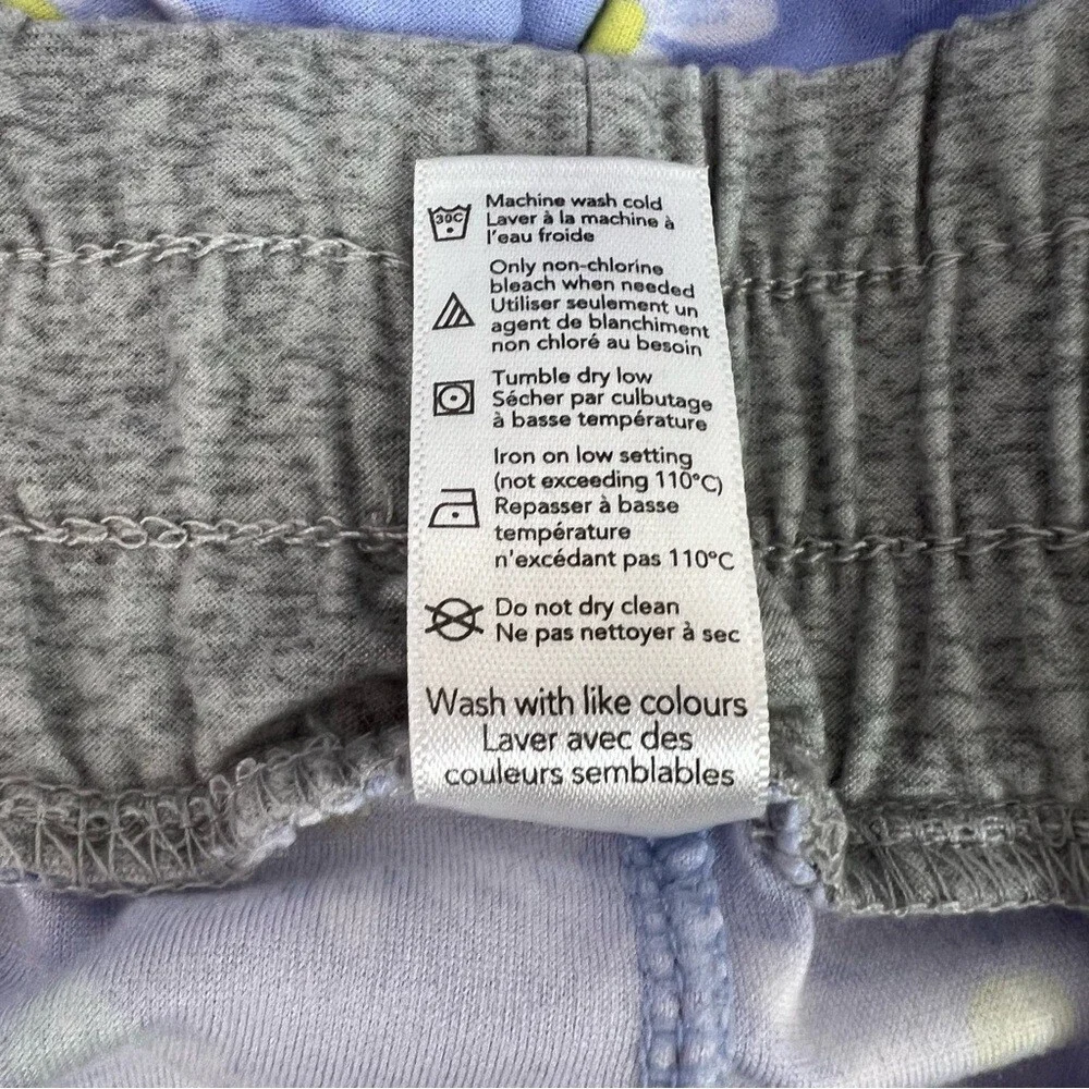 George pants daisy 🌼 flowers grey waist band Light Blue Floral Pajama Pants